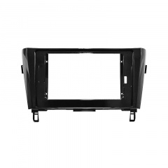 Переходная рамка Lesko для автомобиля Nissan Qashqai 2014+ F-6674 Black (6536-22660) Надвірна