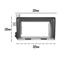 Переходная рамка Lesko 9" SsangYong Actyon Kyron 2005-2015 гг (10057-43145) Ворожба