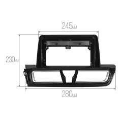 Переходная рамка Lesko 9" Kia Forte 2018-2019 Черный (10152-43517) Ромны