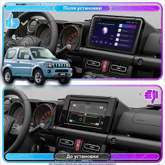 Штатная магнитола Lesko для Suzuki Jimny III Рестайлинг 2 2012-2019 экран 9 4/6b Top Тернополь