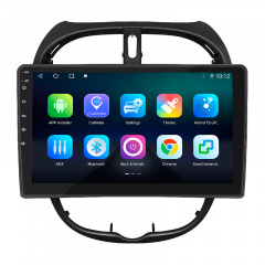Штатная магнитола Lesko для Peugeot 206 1998-2012 экран 9" 4/32Gb/ 4G/ Wi-Fi/ CarPlay Premium GPS Android Вишневое
