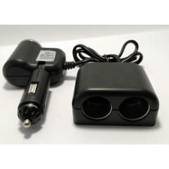 Автомобильный разветвитель прикуривателя OLESSON 1526 (1+2гнезда, 1 USB) Ворожба