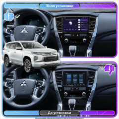 Магнитола Lesko для Mitsubishi Pajero Sport III Рестайлинг 2019-н.в. 10 4/6b CarPlay Prime Киев