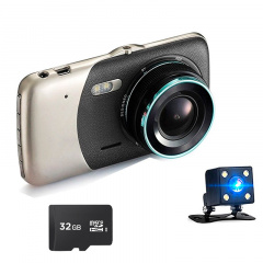 Видеорегистратор автомобильный с двумя камерами и экраном 4" Strong 5030ST 1080P Карта памяти 32Гб Київ