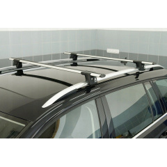 Автобагажник на крышу для VOLKSWAGEN Touran MPV 2003-2014 Aguri Runner Silver Доманівка