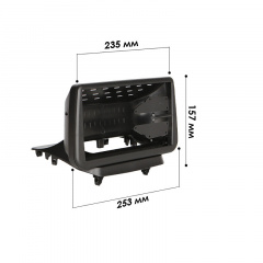 Переходная рамка Lesko 9" для Mazda 2 2014+ Demio 2014+ CX-3 2014+ (7452) Мазда Ромни