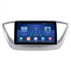 Штатная магнитола Lesko 9" Hyundai Solaris II 2017-2020 6/128Gb 4G Wi-Fi GPS Top (9324-43652) Біла Церква