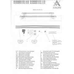 Автобагажник на крышу для AUDI A4 B9; Allroad, Kombi 2016- Aguri Runner Silver Косів