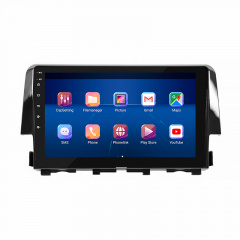 Штатная магнитола Lesko 9" Honda Civic X 2015-2021 6/128Gb 4G Wi-Fi GPS Top (8678-45418) Киев