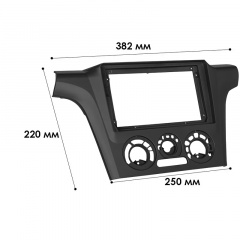 Переходная рамка Lesko 9" Mitsubishi Outlander 2003-2006 (10729-58884) Ромны