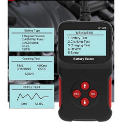 Тестер аккумуляторных батарей Xiamen BT201 3-200 А/час (ДМ050709) Буча