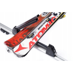 Багажник для перевозки лыж и сноубордов Amos Ski Lock 3 алюминиевый черный Ровно