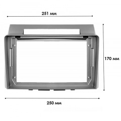 Переходная рамка Lesko Toyota Corolla Verso 2004-2009 9" (7716) Владимир-Волынский