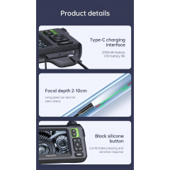 Эндоскоп с автомобильным монитором и насадки HD 4.3 К3 8 мм 1 м (H051159) Киев