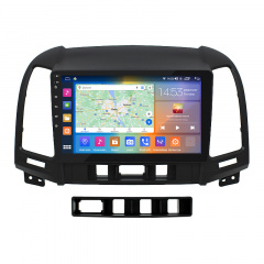 Штатная магнитола Lesko 9" Hyundai Santa Fe II Рестайлинг 2009-2012 2/32Gb CarPlay 4G Wi-Fi GPS Prime (9203-47719) Умань