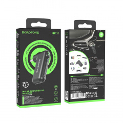 Автомобильный приемник Borofone BC35 Wideway AUX BT receiver 3.5 mm 150 mAh 10 ч Black Київ
