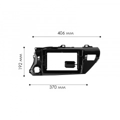 Переходная рамка для авто Lesko 10.1" Toyota Hilux 2015+ (10796-59368) Энергодар