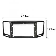 Переходная рамка 9 Lesko для авто Volkswagen Sharan 2010-2022 Seat Alhambra 2010-2022 (4657) Мелітополь