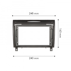Переходная рамка Lesko 9" Mercedes-Benz SLK-Class R171 2004-2011 (10820-59352) Славута