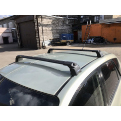 Автобагажник на крышу Turtle AIR 3 Mazda 3 2009-2013 BL хетчбек 5 дверей Черный Энергодар