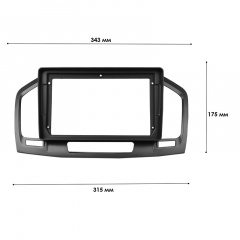 Переходная рамка Lesko 9" Opel Insignia 2008-2013 Buick Regal 2008-2013 (11344-66118) Оріхів