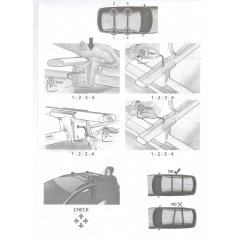 Автобагажник на крышу для PEUGEOT Partner mk I MPV 2001-2010 Aguri Runner Black Оріхів