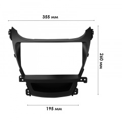 Переходная рамка Lesko 9" Hyundai Elantra MD 2014-2016 Avante MD 2013-2015 (11349-66136) Петрово