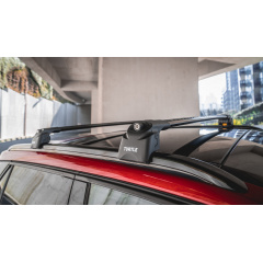 Автобагажник на крышу Turtle AIR 2 BMW X4 F26 2015+ Черный Петрове