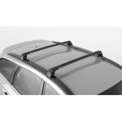 Автобагажник на крышу Turtle AIR 2 BMW X4 F26 2015+ Черный Петрове
