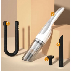 Пылесос автомобильный беспроводной вакуумный Suitu ST-6635 EG Белый Нова Каховка