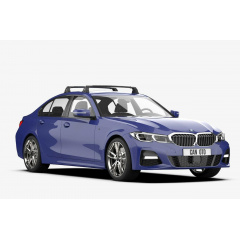 Автобагажник на крышу Turtle AIR3 Premium для Mercedes-Benz E-Class W211 2002-2009 Черный Генічеськ