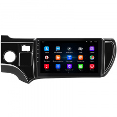 Штатная магнитола Lesko Toyota Aqua I Рестайлинг 2 2017-2021 9" 1/16Gb Wi-Fi GPS Base (10876-60896) Киев