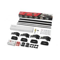 Автобагажник на крышу Turtle AIR3 Premium для BMW X1 E84 2010-2015 Черный Запорожье