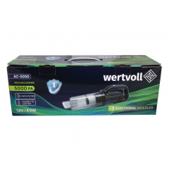 Пылесос автомобильный Wertvoll GM 5000 PA 12 V 5 A 60 Вт сухая и влажная уборка сумка (AC-5000) Нове