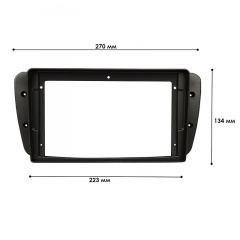 Переходная рамка Lesko 9" Seat Ibiza 2008-2015 (11340-66117) Вознесенск