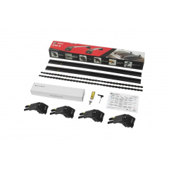 Автобагажник на крышу Turtle AIR 2 Audi Q7 2006-2015 Черный Костополь
