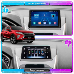 Штатная магнитола Lesko Mitsubishi Eclipse Cross I 2017-2020 10" 6/128Gb 4G Wi-Fi GPS Top Киев