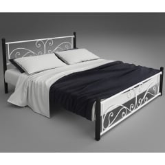 Двоспальне ліжко Нарцис Tenero металеве на дерев'яних ніжках для дому номерів готелів хотел 180х190 Кушугум