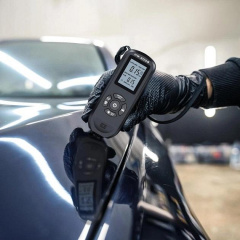 Толщиномер краски цифровой Icar HW-300 S 0 - 2000 мкм Fe и Nfe Черный (RE050739) Ворожба