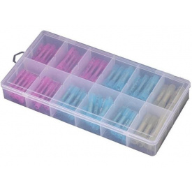 Набор гильз обжимных с термоусадкой PWR для соединения проводов 0.5-4.0 мм² 50 шт (NH050760)