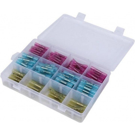 Набор гильз обжимных с термоусадкой PWR для соединения проводов 0.5-4.0 мм² 100 шт (NH050761)