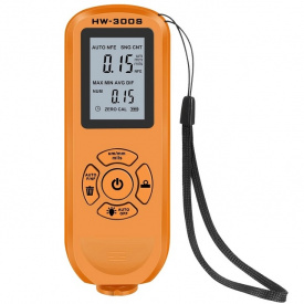 Толщиномер краски цифровой iCar HW-300 S 0 - 2000 мкм Fe и Nfe Оранжевый (050740)