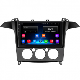 Штатная магнитола 9" Lesko для Ford S-MAX I 2006-2010 2/32Gb Wi-Fi GPS Optima Форд
