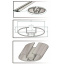 Поперечены на релинги MERCEDES BENZ Vaneo (W414) MPV 2002-2005 Aguri Prestige Silver Южноукраинск