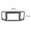 Переходная рамка 9 Lesko для авто Volkswagen Sharan 2010-2022 Seat Alhambra 2010-2022 (4657) Мелітополь