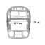 Переходная рамка 9 Lesko для авто KIA Cerato Hatchback 2004-2006 AC (7008) Вишневе