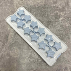 Форма для льоду "Зірочки" 26*10*4 см akay Plastik AK-684 біла з блакитним Івано-Франківськ