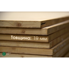Столярная плита шпонированная Дубом 19 мм Асом/В 2,50х1,25 м Свесса