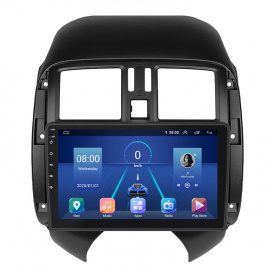 Штатная магнитола Lesko Nissan Sunny N17 2012-2014 9" 4/32Gb 4G Wi-Fi GPS Top (12169-67729)