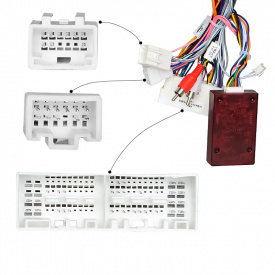 Адаптер штатного усилителя Feeldo Kia 2016+ Hyundai 2010+ фишка